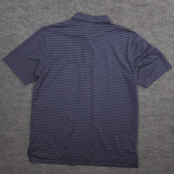 Peter Millar Summer Comfort Polo Shirt Mens XL Navy Striped Maryland Club Open - Picture 4 of 8